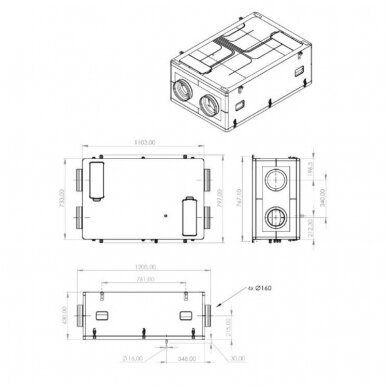 Rekuperatorius AIR EXPERT 400 2