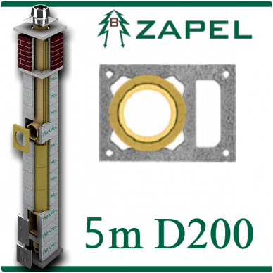 ZAPEL ECO S 5m Ø200 + W